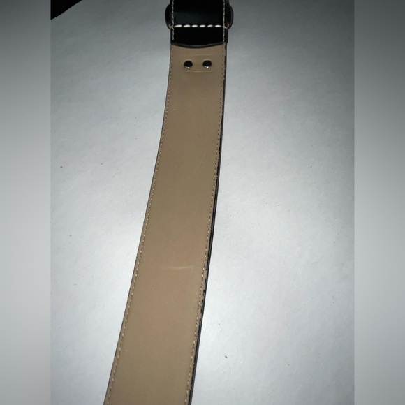 Anne Klein black silver leather vintage boho Y2K belt Size Small/Medium - Picture 9 of 15